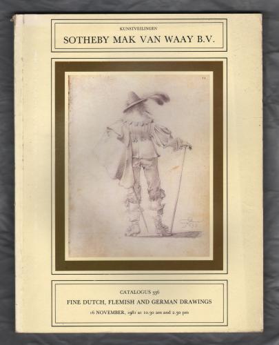 Sotheby Mak Van Waay B.V. Auction Catalogue - `Fine Dutch, Flemish and German Drawings` - Amsterdam - 16th November 1981