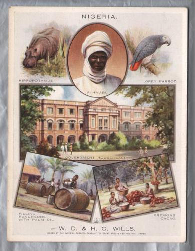 `Nigeria - British Empire` - No.10 in a series of 12 - W.D & H.O Wills - Imperial Tobacco Company Limited Card