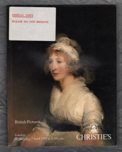 Christie`s Auction Catalogue - `British Pictures` - London - Wednesday 7th April 1993