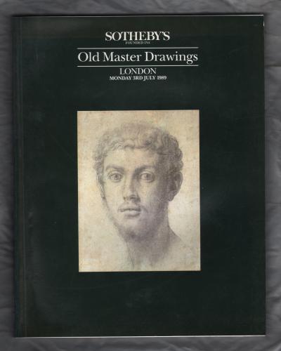 Sotheby`s Auction Catalogue - `Old Masters Drawings` - London - Monday 3rd July 1989