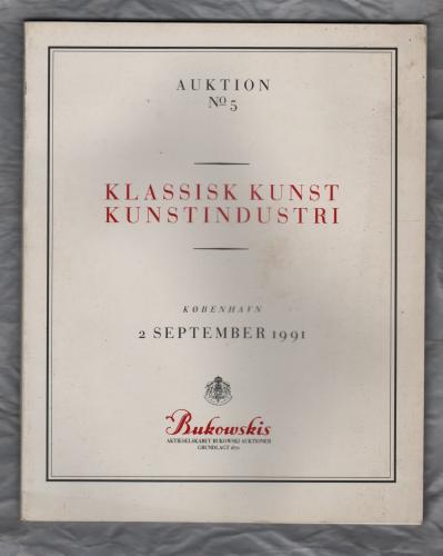 Bukowskis Auction Catalogue - `Klassisk Kunst, Kunstindustri` - Copenhagen - 2 September 1991