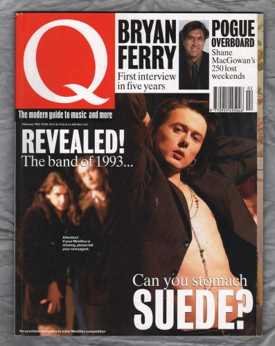 Q Magazine - Issue No.77 - February 1993 - `Can you stomach Suede?` - Published by Emap Metro