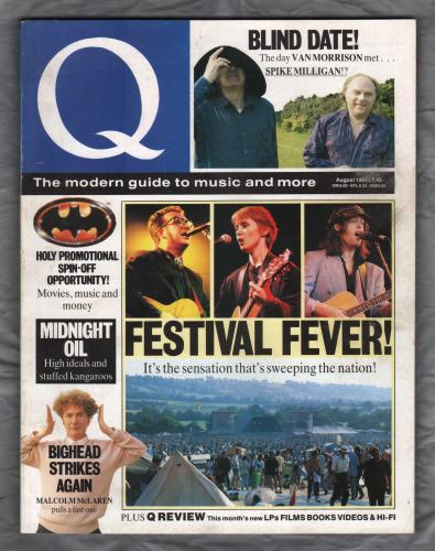 Q Magazine - Issue No.35 - August 1989 - `Blind Date!, The day Van Morrison met...Spike Milligan!?.` - Published by Emap Metro
