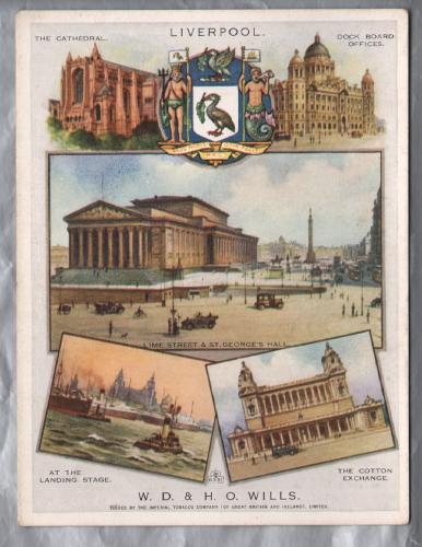 `Liverpool - Cities of Britain` - No.8 in a series of 12 - W.D & H.O Wills - Imperial Tobacco Company Limited Card