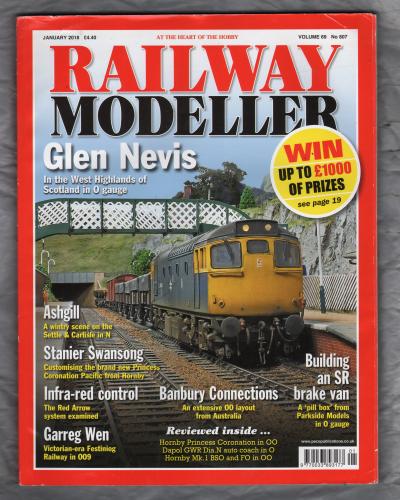 Railway Modeller - Vol 69 No.807 - January 2018 - `Glen Nevis. In the West Highlands of Scotland in 0 gauge.` - Peco Publications