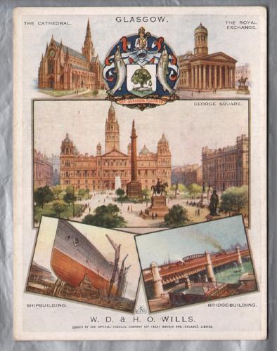 `Glasgow - Cities of Britain` - No.6 in a series of 12 - W.D & H.O Wills - Imperial Tobacco Company Limited Card
