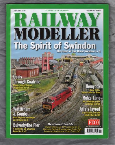 Railway Modeller - Vol 69 No.813 - July 2018 - `The Spirit of Swindon. The heart of the Great Western in N` - Peco Publications