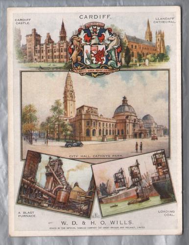 `Cardiff - Cities of Britain` - No.3 in a series of 12 - W.D & H.O Wills - Imperial Tobacco Company Limited Card