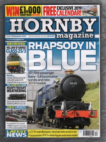 HORNBY - Issue 138 - December 2018 - `Rhapsody in Blue.BR`s first passenger livery-full locomotive survey and new 2019 models` - Key Publishing Ltd
