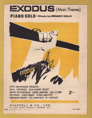 `EXODUS (Main Theme)` - Piano Solo - Music by Ernest Gold - 1960 - Published by Chappell & Co. Ltd