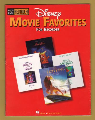 `Disney`s MOVIE FAVOURITES For Recorder` - 1995 - Published by Hal Leonard Corporation