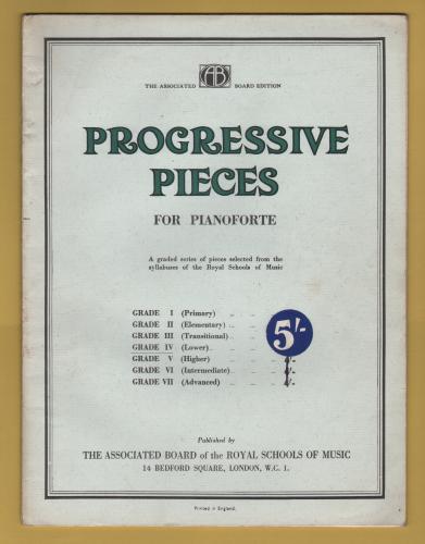 `Progressive Pieces - Grade IV (Lower)` - For the Pianoforte - c1928 - Published by The Associated Board of the Royal School of Music