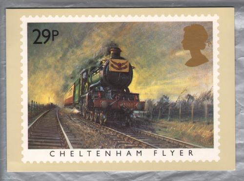 U.K - PHQ Card 81(c) - January 1985 - 29p Cheltenham Flyer Card - Famous Trains Issue - Unused
