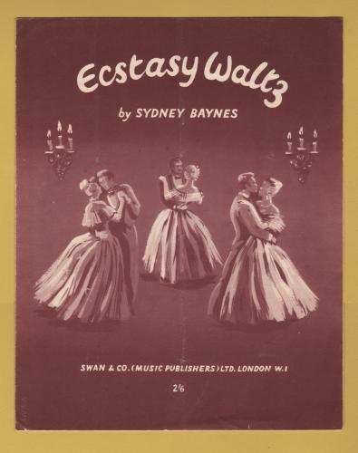 `Ecstary Waltz` - by Sydney Baynes - c1913 - Published by Swan & Co. Ltd