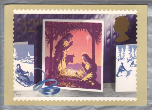 U.K - PHQ Card 114 (d) - November 1988 - 32p The Holy Family Card - Christmas Issue - Unused