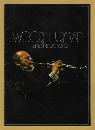 `Woody Herman and his Orchestra` - With Flyer From The Event - Tues 3rd February 1976 - Souvenir Brochure - Colston Hall, Bristol