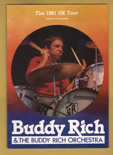 `Buddy Rich & The Buddy Rich Orchestra` - With Ticket Stub From The Evening - Mon 2nd March 1981 - Official Programme - Colston Hall, Bristol