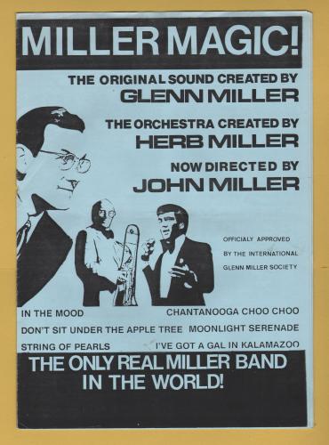 `MILLER MAGIC!` - With Ticket Stub From The Evening - Sun 10th April 1988 - Programme - Colston Hall, Bristol