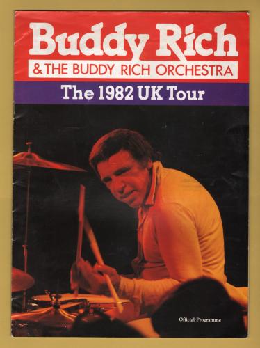 `Buddy Rich & The Buddy Rich Orchestra` - With Ticket Stub From The Evening - Mon 22nd March 1982 - Official Programme - Colston Hall, Bristol