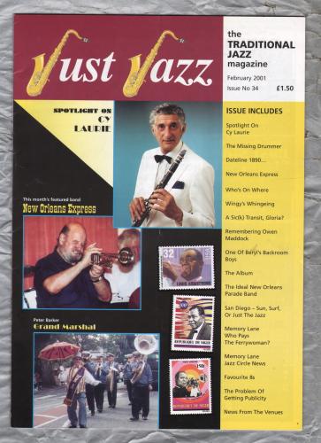 Just Jazz - the Traditional Jazz Magazine - Issue No.34 - February 2001 - `Spotlight On Cy Laurie` - Published by Just Jazz Magazine