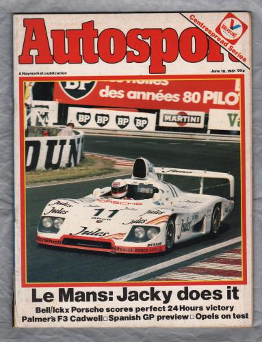 Autosport - Vol.83 No.12 - June 18th 1981 - `Le Mans: Jacky Does It` - A Haymarket Publication