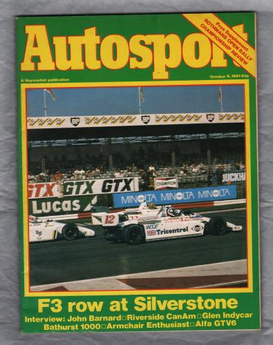 Autosport - Vol.85 No.2 - October 8th 1981 - `F3 Row At Silverstone` - A Haymarket Publication
