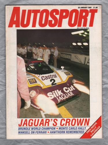 Autosport - Vol.114 No.4 - January 26th 1989 - `Jaguar`s Crown` - A Haymarket Publication