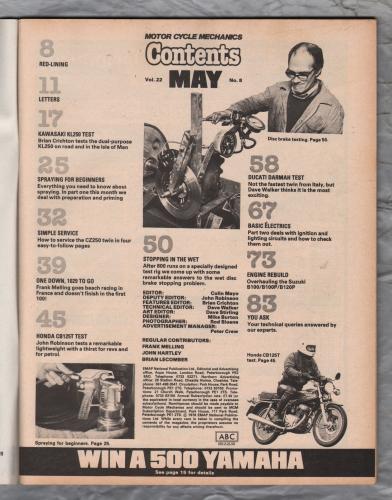 Motor Cycle Mechanics - Vol.22 No.8 - May 1978 - `Ducati Darmah Test` - Published by Emap Metro