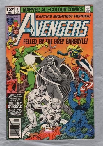 Stan Lee Presents: The Mighty AVENGERS - Vol.1 No.191 - 1980 - `Felled By The Grey Gargoyle!` - Published by Marvel Comics