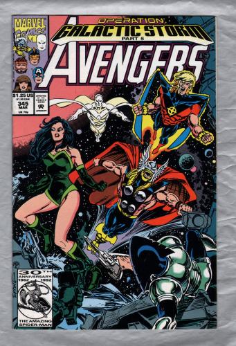 Stan Lee Presents: Operation Galactic Storm - Part 5 - The AVENGERS - Vol.1 No.345 - March 1992 - `Storm Gatherings` - Published by Marvel Comics