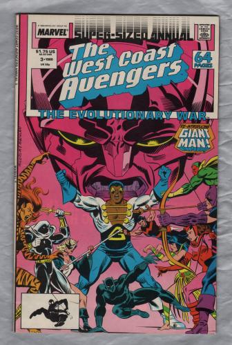 Stan Lee Presents: The West Coast Avengers - Annual Vol.1 No.3 - 1988 - `The Evolutionary War` - Published by Marvel Comics