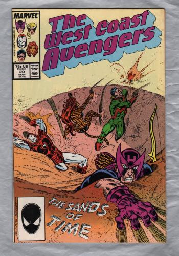 Stan Lee Presents: The West Coast Avengers - Vol.2 No.20 - May 1987 - `Lost In Space-Time, Part Four` - Published by Marvel Comics