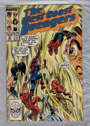 Stan Lee Presents: The West Coast Avengers - Vol.2 No.32 - May 1988 - `Buried Monsters` - Published by Marvel Comics