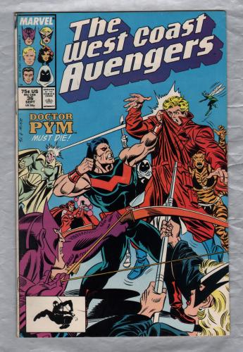 Stan Lee Presents: The West Coast Avengers - Vol.2 No.36 - September 1988 - `Doctor Pym Must Die!` - Published by Marvel Comics