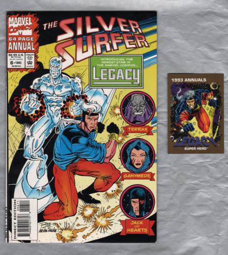 Silver Surfer Annual - No.6 - 1993 - `Introducing The Newest Star In The Marvel Cosmos, LEGACY` - With Card - Published by Marvel Comics