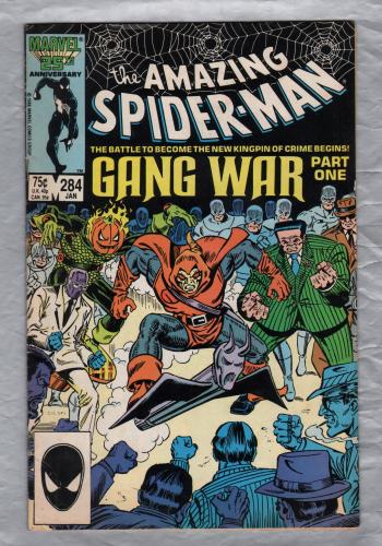 The Amazing SPIDER-MAN - Vol.1 No.284 - January 1987 - `Gang War - Part One` - Published by Marvel Comics