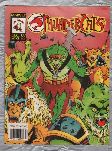 THUNDERCATS - No.103 - December 1989 - `The Queen of Eight Legs` - Published by Marvel Comics