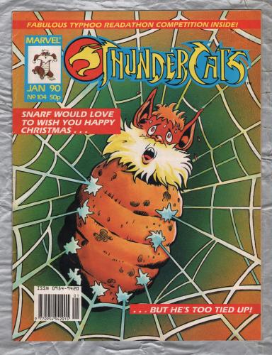 THUNDERCATS - No.104 - January 1990 - `The Queen of Eight Legs 2` - Published by Marvel Comics
