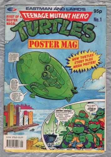 Teenage Mutant Hero Turtles - Poster Mag - No.1 - 1991 - `New Turtles Story Plus Mega Poster!` - Fleetway Publications
