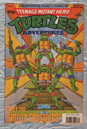 Teenage Mutant Hero Turtles - Adventures - No.14 - 28th July-10th August 1990 - `Meet The Shelled Crusaders!` - Fleetway Publications