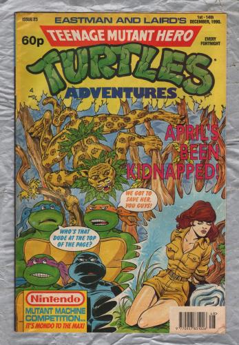 Teenage Mutant Hero Turtles - Adventures - No.23 - 1st-14th December 1990 - `Aprils Been Kidnapped!` - Fleetway Publications