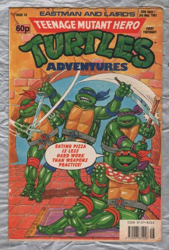 Teenage Mutant Hero Turtles - Adventures - No.33 - 20th April-3rd May 1991 - `The Man Who Sold The World` - Fleetway Publications