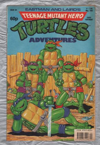 Teenage Mutant Hero Turtles - Adventures - No.34 - 4th -17th May 1991 - `Sun and Steel` - Fleetway Publications