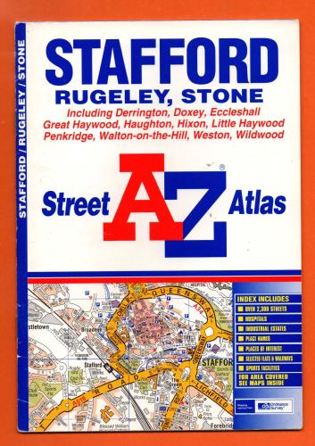 A-Z Street Atlas - `Stafford` - Edition 2 2002 - Georgian Publications - Softcover 