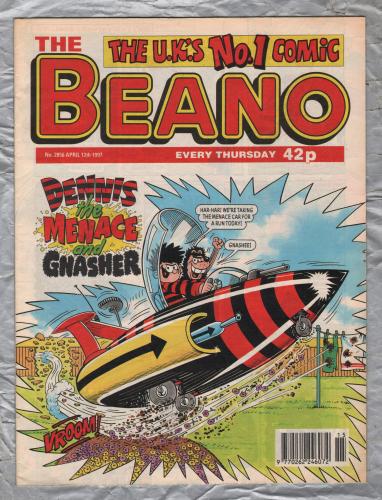 The Beano - Issue No.2856 - April 12th 1997 - `Dennis The Menace And Gnasher` - D.C. Thomson & Co. Ltd