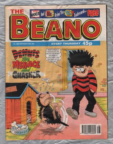 The Beano - Issue No.2889 - November 29th 1997 - `Dennis The Menace And Gnasher` - D.C. Thomson & Co. Ltd