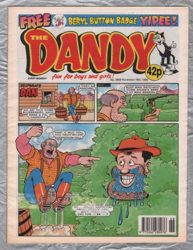 The Dandy - Issue No.2869 - November 16th 1996 - `Desperate Dan` - D.C. Thomson & Co. Ltd