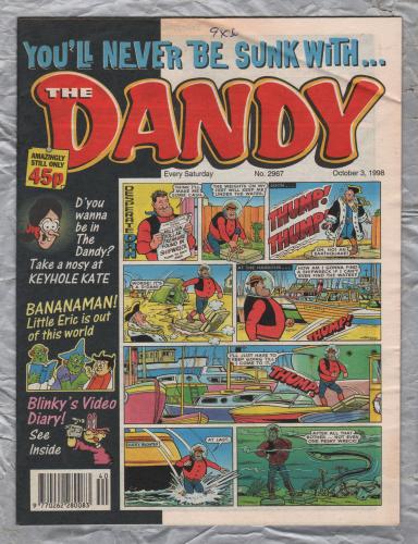 The Dandy - Issue No.2967 - October 3rd 1998 - `Desperate Dan` - D.C. Thomson & Co. Ltd