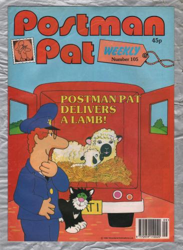 Postman Pat Weekly - Issue No.105 - 1992 - `Postman Pat Delivers A Lamb!` - Published by Fleetway Editions