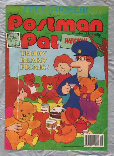 Postman Pat Weekly - Issue No.114 - 1992 - `Teddy Bears` Picnic!` - Published by Fleetway Editions